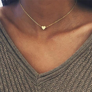 Tiny Heart Choker Necklace