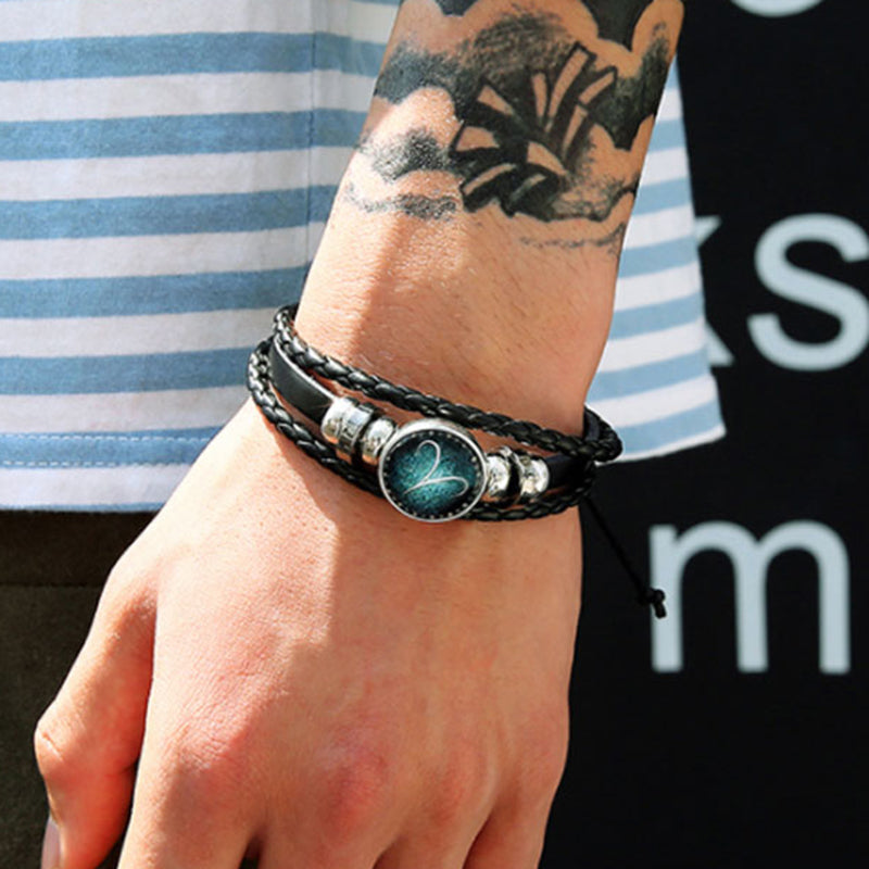 Luminous Bracelet Men Leather