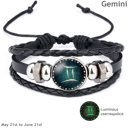 Luminous Bracelet Men Leather