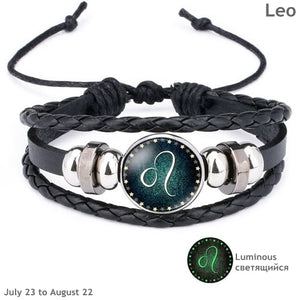 Luminous Bracelet Men Leather