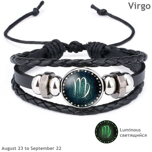 Luminous Bracelet Men Leather